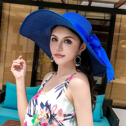 Summer women's seaside sun hat Circumference21.7-23.6 inch(55-60cm)